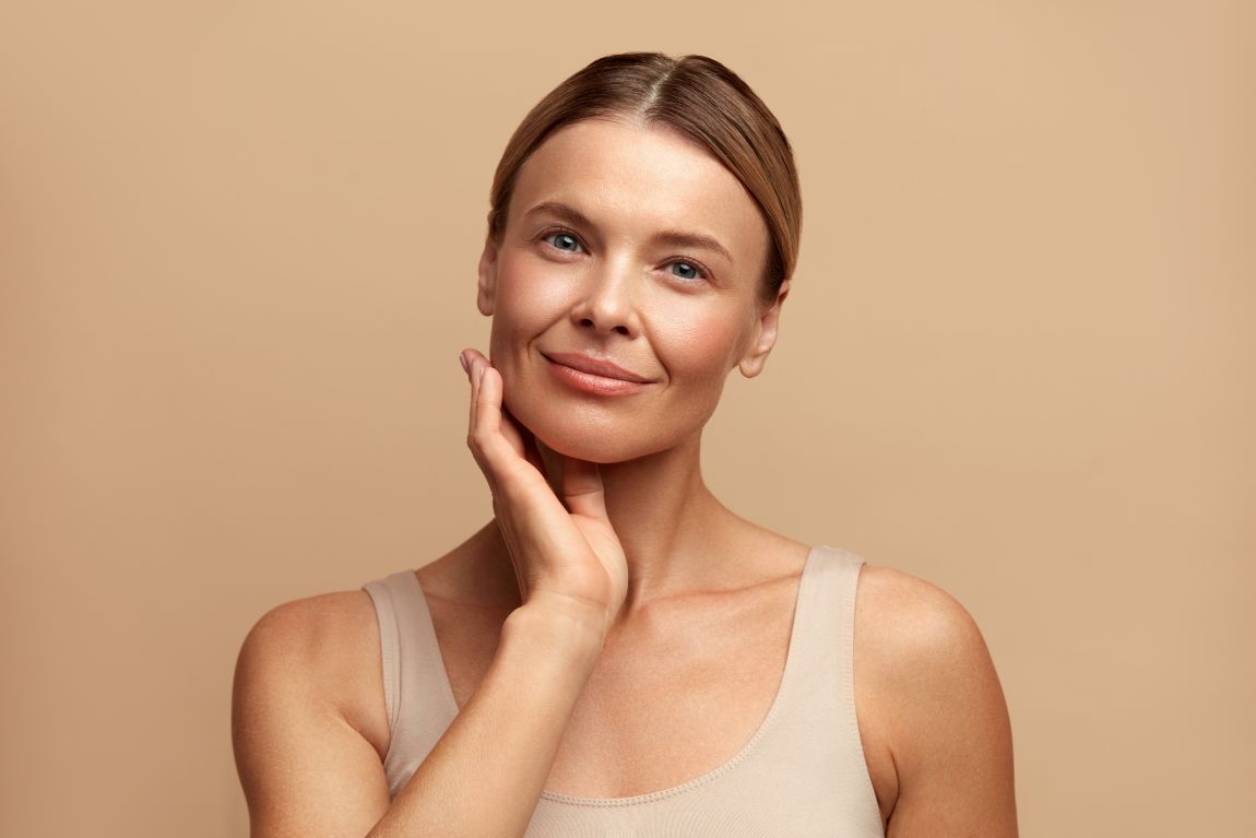 woman with smooth skin after dysport treatment